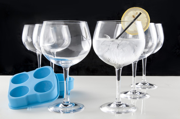 Siliconen IJsblokjesvorm Blauw <br />voor 4 ijsbolletjes <br />Ø 4,5 cm - Afbeelding 2