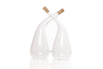 Duofles met Kurk &nbsp;<br />12,1 x 13 cm