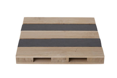 Serveerplank Bamboe-Leisteen &nbsp;<br />20 x 20 x 2,5 cm