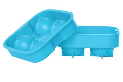 Siliconen IJsblokjesvorm Blauw &nbsp;<br />voor 4 ijsbolletjes &nbsp;<br />&Oslash; 4,5 cm