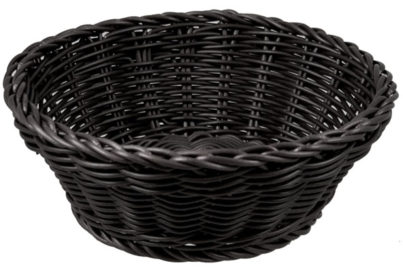 Kunststof Mandje Zwart &nbsp;<br />&Oslash; 20 x 8 cm