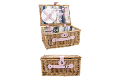 Picknickmand 2-Persoons Pink &nbsp;<br />38 x 26 x 18 cm