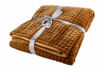 Plaid Quilt Camel &nbsp;<br />140 x 160 cm