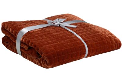 Plaid Quilt Terracotta &nbsp;<br />140 x 160 cm