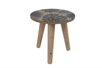Houten Bijzettafel Jungle &nbsp;<br />&Oslash; 25 x 25 cm