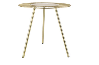 Bijzettafel Tripod Goud &nbsp;<br />&Oslash; 48 x 49 cm