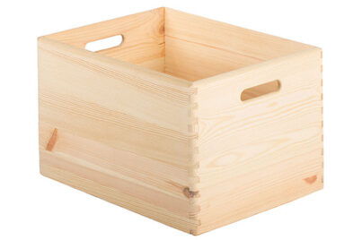 Houten Opbergkist &nbsp;<br />40 x 30 x 23 cm · grenenhout