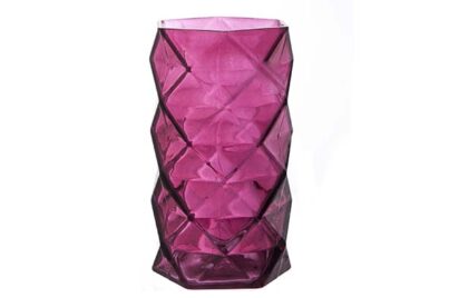 Theelichthouder Geometrisch &nbsp;<br />bordeaux · 11 x 11 x 19,3 cm