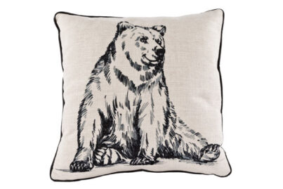 Sierkussen Zwarte Beer &nbsp;<br />34 x 34 cm