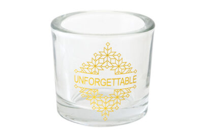 Theelichtglas Unforgettable &nbsp;<br />&Oslash; 6,5 x 6 cm