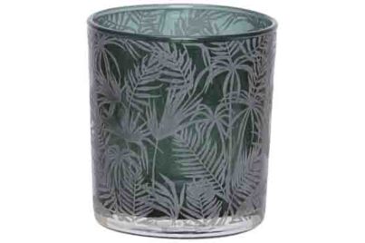 Theelichthouder Jungle Groen &nbsp;<br />&Oslash; 7 x 8 cm