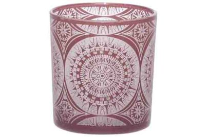 Theelichthouder Mandala Rood &nbsp;<br />&Oslash; 7 x 8 cm