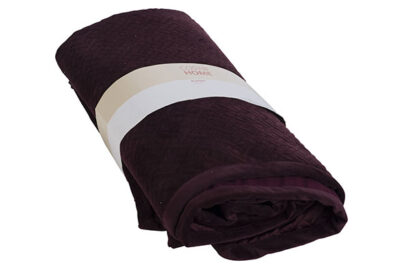 Plaid Cross Bordeaux &nbsp;<br />160 x 140 cm