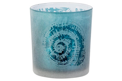 Theelichthouder Shell Blauw &nbsp;<br />&Oslash; 7 x 8 cm