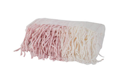 Plaid Toledo Wit Roze &nbsp;<br />150 x 130 cm