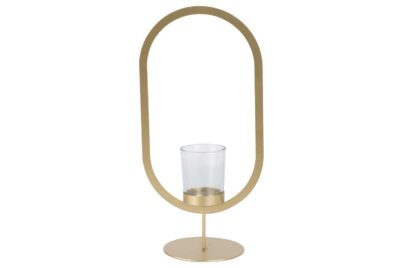 Theelichthouder Foot Goud &nbsp;<br />15 x 10 x 31 cm