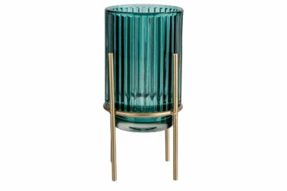 Theelichthouder Foot Groen &nbsp;<br />&Oslash; 8,5 x 18 cm
