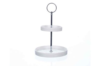 Etagère 2 Niveaus Wit &nbsp;<br />&Oslash; 15 x 23 cm