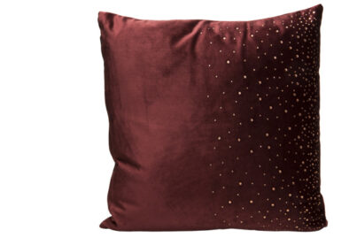 Sierkussen Strass Bordeaux &nbsp;<br />45 x 45 x 10 cm