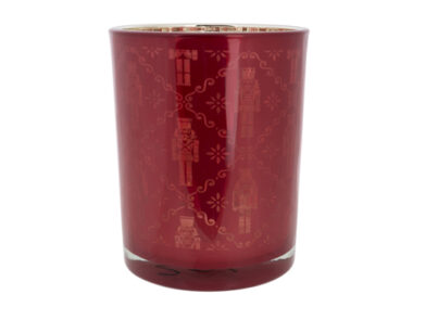 Theelichthouder Nutcracker &nbsp;<br />goud rood · &Oslash; 7 x 8 cm