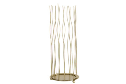 Theelichthouder Swurly Goud &nbsp;<br />&Oslash; 10,5 x 26 cm