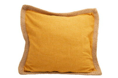 Sierkussen Braided Oker &nbsp;<br />45 x 45 x 10 cm