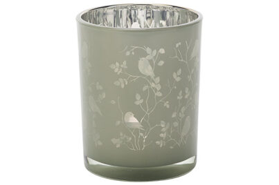 Theelichthouder Birds Groen &nbsp;<br />&Oslash; 10 x 12,5 cm