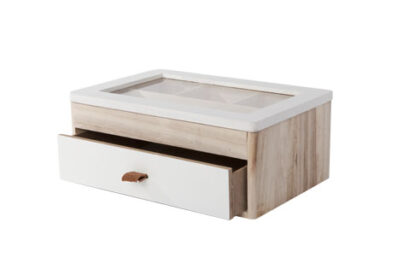 Sieradendoos Wit &nbsp;<br />24 x 16 x 10 cm · hout