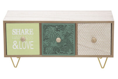 Kastje Jungle Groen &nbsp;<br />39,5 x 15,3 x 19 cm · hout