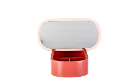 Sieradendoos Terrazzo Roze &nbsp;<br />25 x 13 x 6 cm · hout