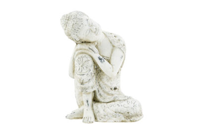 Ornament Boeddha Crème&nbsp;<br />17,5 x 15 x 23,5 cm · cement
