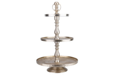 Etagère Brushed Goud &nbsp;<br />44 x 44 x 75 cm · aluminium