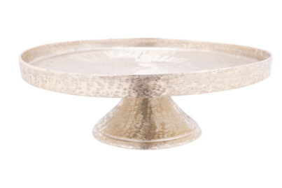 Plateau Op Voet Brushed &nbsp;<br />38,5 x 38,5 x 16 cm · goud