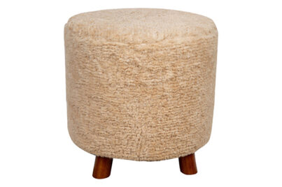 Poef Suffolk Crème &nbsp;<br />&Oslash;40 x 40 cm