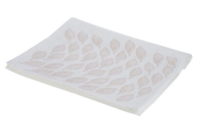 Tafelloper Golden Feather Wit &nbsp;<br />180 x 40 cm · textiel