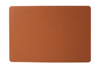 Placemat Leder Bruin Oneffen &nbsp;<br />43 x 30 cm