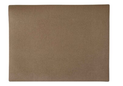 Placemat Leder Chocolat &nbsp;<br />44 x 34 cm - oneffen structuur