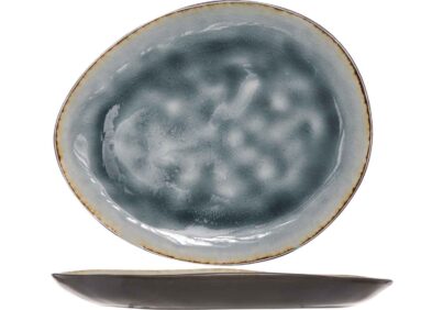 Laguna Blue-Grey Ontbijtbord &nbsp;<br />19,5 x 16 cm