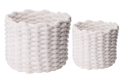 Velvet Manden Set Wit 2-Delig &nbsp;<br />2 verschillende maten