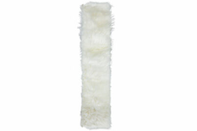 Tafelloper Faux Fur Wit &nbsp;<br />24 x 200 cm · acryl
