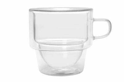 Omagio Classico Koffieglas 18cl&nbsp;<br />dubbelwandig · borosilicaatglas