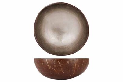 Cocos Bowl &Oslash; 14 cm&nbsp;<br />metallic silver leaf