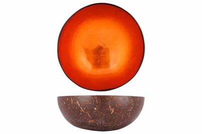 Cocos Bowl &Oslash; 14 cm&nbsp;<br />metallic orange leaf
