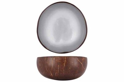 Cocos Bowl &Oslash; 14 cm&nbsp;<br />metallic silver paint