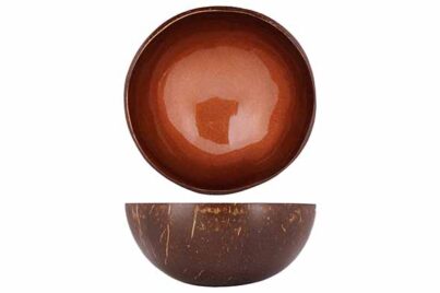 Cocos Bowl &Oslash; 14 cm&nbsp;<br />metallic dark brown paint
