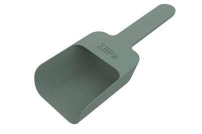Melfa Pelletsschep 17,5 x 7,5 x 3,5 cm&nbsp;<br />eucalyptus groen
