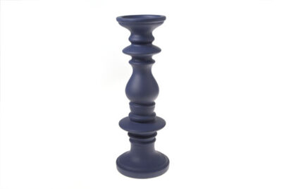 Kandelaar Donkerblauw&nbsp;<br />&Oslash; 12 x 33 cm · aardewerk
