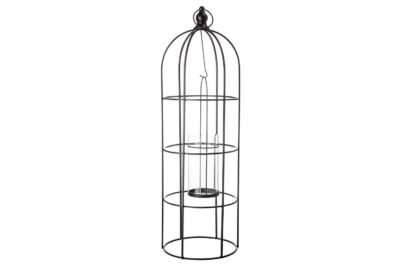 Lantaarn Birdcage Zwart&nbsp;<br />&Oslash; 19 x 57,5 cm · metaal-glas