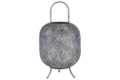 Lantaarn Marrakesh Gold Grey&nbsp;<br />&Oslash; 29 x 53 cm · metaal-glas