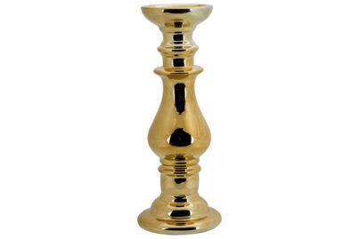 Kandelaar Goud&nbsp;<br />&Oslash; 12,8 x 33,5 cm · keramiek